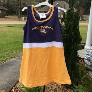 LSU Tigers 2t toddler cheerleader dress and spanks